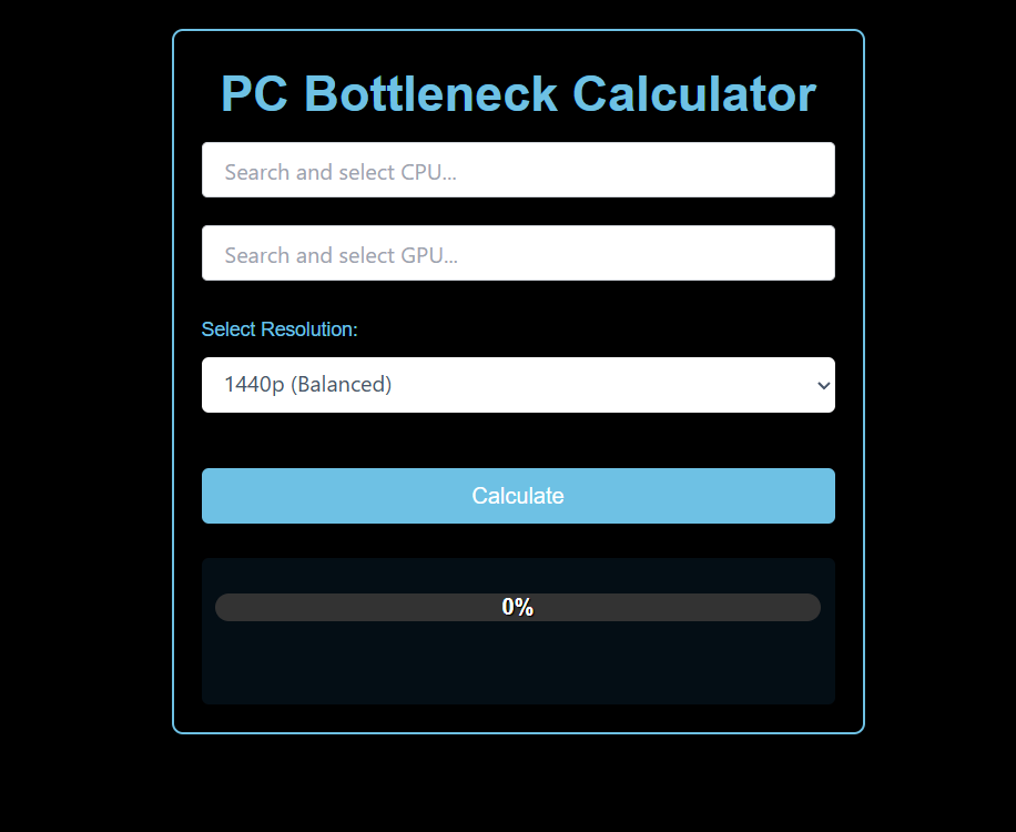 Bottleneck Calculator